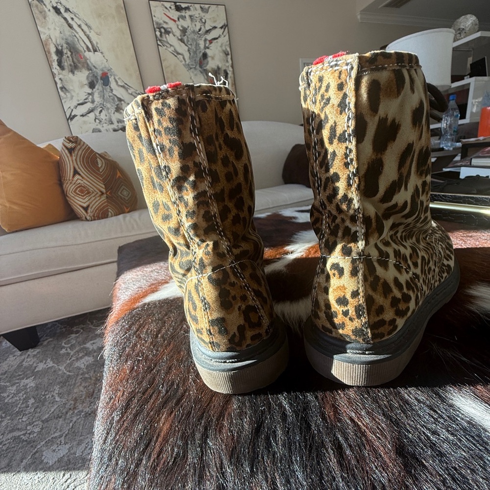 ARIZONA ANIMAL PRINT COMBAT BOOTS - SZ 7 - Picture 6 of 7